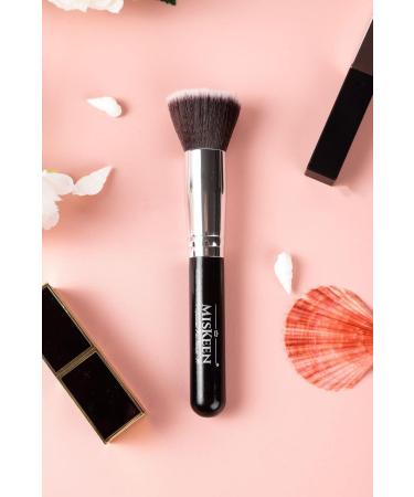 Kabuki Brush Flat Foundation Brush By MISKEEN Premium Quality Makeup Face Brush For Liquid Powder And Cream Perfect For Blending And Buffing Cosmetics Liquid Brush - Buy Online on GoSupps.com