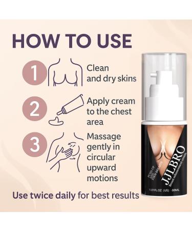 JJLBRO Bust Growth and Firming Cream Herbal Formula for Fuller Lifted and Shaped Breasts Gel - Buy Online on GoSupps.com