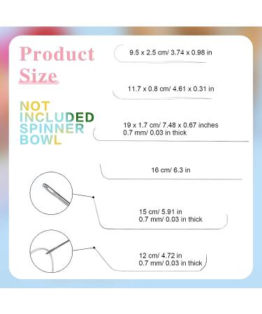 Juinte Large Eye Curved Beading Needles Set for Bead Spinner - 6 Sizes Stainless Steel Needles for Waist Beads, Bracelet, Necklace Making (6 Pcs) - Buy Online on GoSupps.com