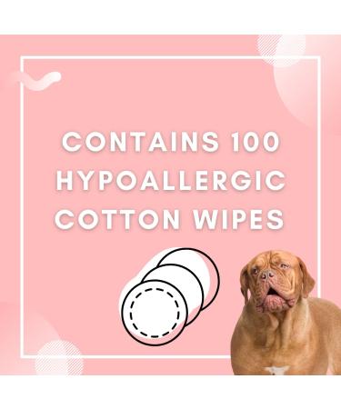 Wrinkle Wipes + Balm for Bulldogs, French Bulldogs, Pugs, English Bulldogs | Cleans & Soothes Wrinkles, Tear Stains, Tail Pockets & Paws | Anti-Itch Formula | 100 Soft Cotton Pads - Buy Online on GoSupps.com