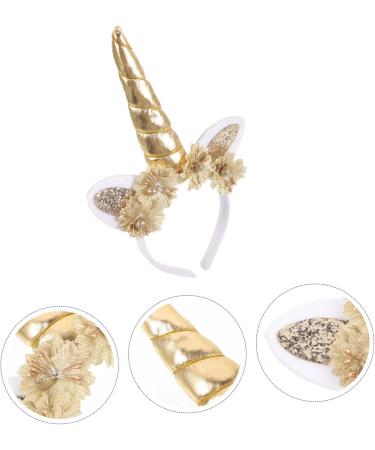 minkissy Kids Headbands Flower Hair Accessories Girls Headbands Girl Hair Accessories Birthday Headband Unicorn Birthday Decorations for Girls Headband for Girls Horns Princess Fabric Child - Buy Online on GoSupps.com