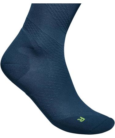 Bauerfeind Run Ultralight Compression Socks - Thin Sports Socks for Men & Women | Jogging & Fitness | Navy Blue L (44-46) - Buy Online on GoSupps.com