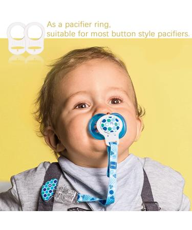 JSKWIKE 10 Silicone Ring Pacifier & Adapter for Pacifier Chains - Perfect for Baby Girls - Buy Online on GoSupps.com