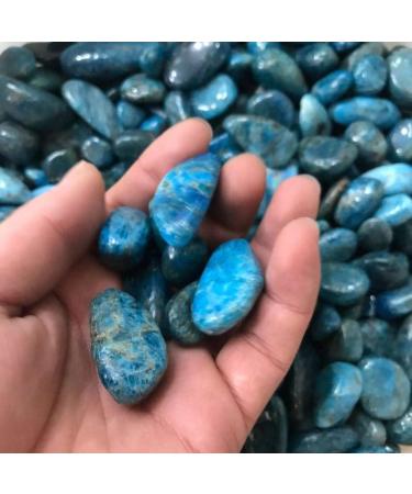 100g Rough Natural Crystal Quartz Gravel Stone Polished raw Blue Apatite Quartz Tumbled Gemstone for Ornaments Gifts Natural Stones and Minerals - Buy Online on GoSupps.com