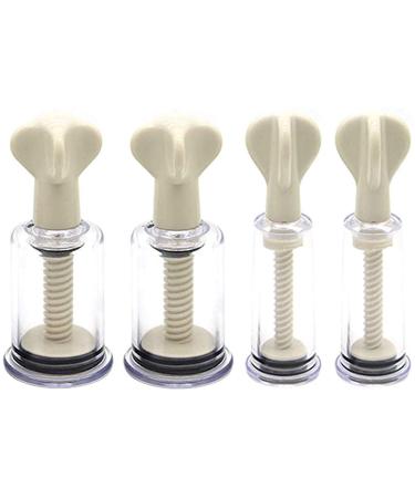 Vacuum Cupping Massage Chinese Cupping Therapy Set for Relaxation-4Cups (4Cups)