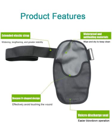 Waterproof Ostomy Bag Covers 31x18.5 cm | Adjustable Elastic Belt for Colostomy & Urostomy | Laqerjc - Buy Online on GoSupps.com