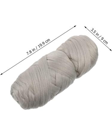Ipetboom Trimmer Hair 2 Rolls Brazilian Wool Braid Fishing Line Natural Polypropylene Wig Making Supplies 19.9X9X7CM Light Grey - Buy Online on GoSupps.com