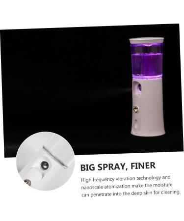 Mikinona 1 Set Hydrating Instrument Travel Steamer Mini Face White Hydration Instrument Spray Abs 12X4.5X4.3cm - Buy Online on GoSupps.com