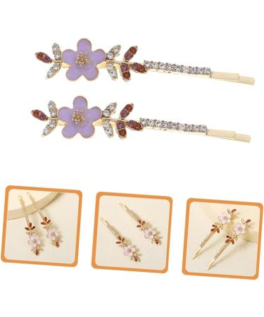 Beatifufu 1 Pair Rhinestone Flower Hair Clip Hair Accessories Rhinestone Barrettes Hair Clips for Decorative Hairpins Bobby Pin Hair Barrettes Rhinestone Hair Clips - Buy Online on GoSupps.com