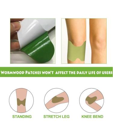 Wellness Knee Patches | 50 Pcs Herbal Wormwood Relief Stickers for Knee & Back Pain - Buy Online on GoSupps.com
