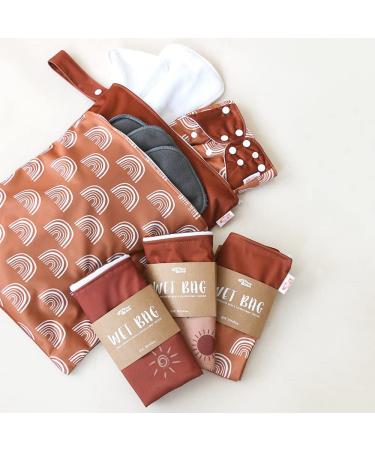 Wet Dry Bag for Baby Cloth Diapers - Reusable & Washable Stroller Diaper Bag - Travel & Gym Bag with 2 Pockets 11.8*15.7 inch - Buy Online on GoSupps.com