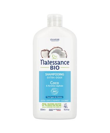 Natessance - Extra-gentle shampoo - Organic Coconut & Vegetable Keratin 500 ml
