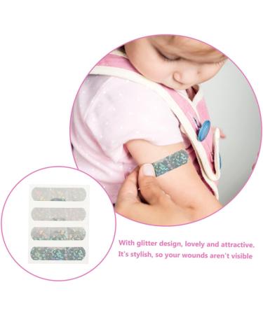 Buy Healvian 40 Pcs Glitter Fabric Bandages for Kids Breathable Woven Dressing Strips Perfect for International Shipping - Buy Online on GoSupps.com