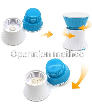 YLWX Green Pill Cutter | One-Point Two-Piece Split Drug Divider & Crusher for Effortless Medication Management - Buy Online on GoSupps.com