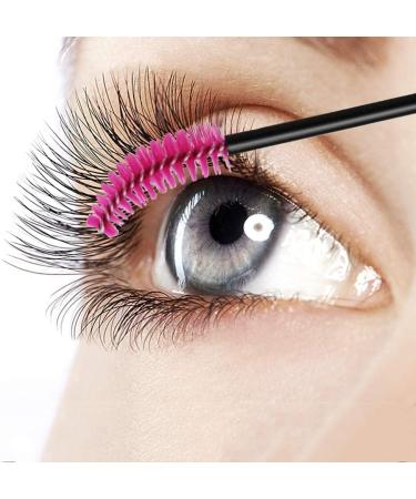 100 Mascara Wands Bulk Disposable Eyelash Eye Brow Brushes Applicator Spoolie Applicator Lash Extensions Makeup Tool Set (RED) - Buy Online on GoSupps.com