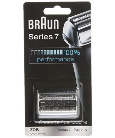 Braun Series 7 70S Electric Shaver Head Replacement Cassette - Silver - Buy Online on GoSupps.com