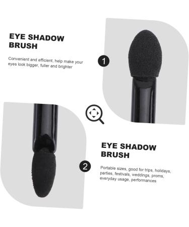 Baluue 10pcs Eyeshadow Brush Sponge Applicator Dual Sides Eyeshadow Face Eyeshadow Makeup Tool Supple Black - Buy Online on GoSupps.com