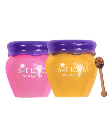 Sleeping Lip Mask, Moisturizing Lip Mask Day and Night, Repairs Chapped Lips, Reduces Wrinkles and Dead Skin. (One Size, Day and Night Combo)