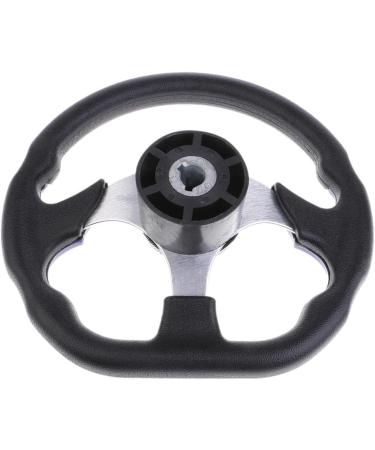 Homyl 320mm Marine Sport Pontoon Boat Steering Wheel - Battle Style Aluminum with Soft Foam Grip in Blue - Buy Online on GoSupps.com