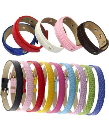 TEHAUX 15 Pcs 1 Set Student Wrist Chain Bangle Bracelets Blank Leather Bracelet Leather Cuff Blank Craft Mens Cuff Bracelet Mens Bangle Bracelet Men Bracelet Hand Strap To Weave Miss - Buy Online on GoSupps.com