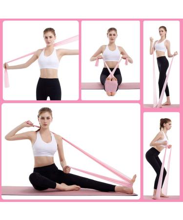 Premium Imoebel Fitness Bands - 2 Strengths (8-10kg & 12-15kg) | 1.8m & 2m Resistance Straps for Yoga Pilates & CrossFit - 2er Set in Pink & Blue - Buy Online on GoSupps.com