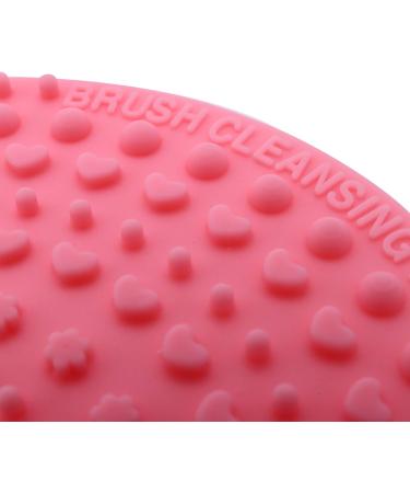 Qtynudy Silicone Makeup Brush Cleansing Pad Palette Brush Cleaner Cleaning Mat Washing Scrubber Pad Cosmetic Make Up Cleaner Tools Pink - Buy Online on GoSupps.com