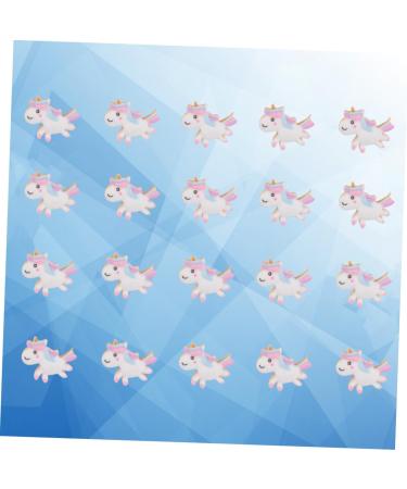 NUOBESTY Hair Ties 50pcs Rope Kids Hair Handmade Shape Cartoon Number Diy Brooch Accessories Phone Case As Shown 2.1*1.7cm - Buy Online on GoSupps.com