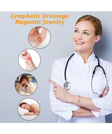 Cigmag 9X Lymphatic Drainage Copper Magnetic Bracelet | Rose Gold Crystal Plum | Adjustable Cuff Bangle for Women | Ultra Strength Magnet | Gift Box Included - Buy Online on GoSupps.com