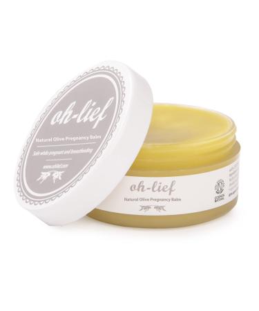 Oh-Lief Natural Olive Pregnancy & Nipple Balm 100ml - Certified Natural & Organic Cruelty-free for stretch marks & prevention Sensitive dry or itchy skin 100 ml (Pack of 1)