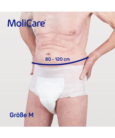 Molicare Premium Mobile Disposable Pants - Incontinence Solution for Men & Women Size M (80-120 cm) 3 Pack of 42 Pieces - Discreet & Comfortable - Buy Online on GoSupps.com
