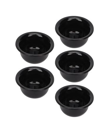 5-Piece Beard Shaving Cream Bowl Portable Safe Practical Men's Shaving Soap Bowl for Home Salon