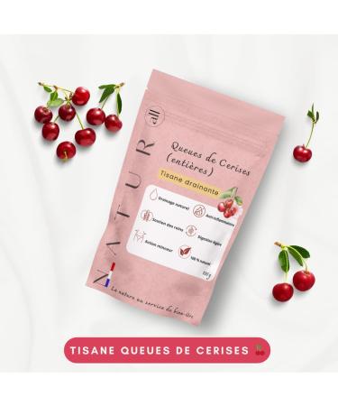  G n rique Natur'All Cherries Tails Powerful Draining Herbal Tea - Loose Cherry Tail Infusion Slimming Herbal Tea Slimming and Weight Loss Anti-Retention Herbal Tea 100 g 100% Natural - Buy Online on GoSupps.com