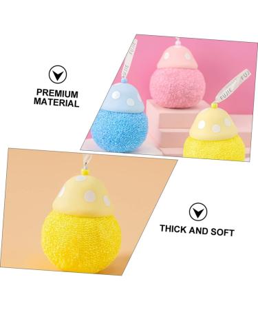 Buy Angoily 2pcs Mushroom Bath Balls - Exfoliating Body Wash Sponge for Kids & Men | International Shipping - Buy Online on GoSupps.com