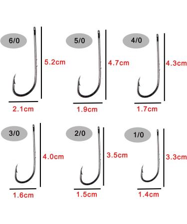 Buy 100PC Fishing Bait with Barbs & 2 Bait Holders - Durable Hard Steel Long Shaft Hooks Jig-Fishing 4/0 - International Shipping Available - Buy Online on GoSupps.com