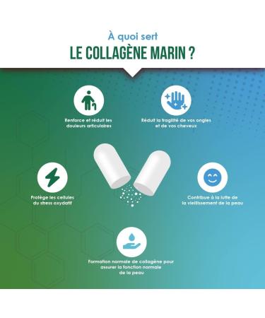 Collag ne Marin | Vitamines C & E | Hydratation & Anti- ge | 60 G lules VINDI NUTRITY Fabriqu en France - Buy Online on GoSupps.com