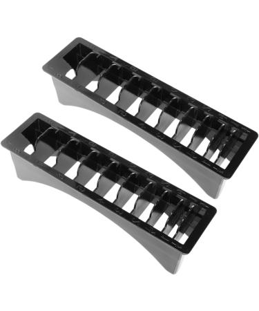 8 PCs COMB Storage Rack | Electric Plastic Comb & Mustache Trimmer Case | Barber Clipper Tray & Hair Scissors Container - Fader 25x8cmx4Pcs Black - Buy Online on GoSupps.com