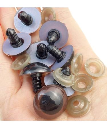 100PCS Brown Plastic Safety Eyes (18mm) for Bear Dolls, Stuffed Animals & Puppet Making - Buy Online on GoSupps.com
