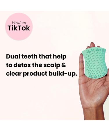 Tangle Teezer Scalp Brush - Mint Green | Gentle Scalp Massager for Healthy Hair - Buy Online on GoSupps.com