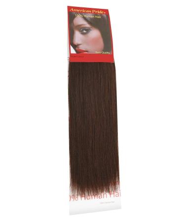 Yaki Weave Brownest Brown (2) 12" | Relaxed Hair Extensions | Human Hair Extensions | 12" American Pride 2