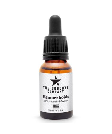 Goodbye Hemorrhoids Natural Vegan Hemorrhoid Healing Serum, Cream to Shrink Hemorrhoids - Hemorrhoid Treatment Made in USA, Hemorrhoid Shrinking Treatment (15 ml)
