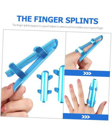 FRCOLOR 3pcs Finger Splint & Thumb Brace - Metal Support & Protectors for Finger Dislocation & Casting - Aluminum Alloy Finger Sleeves - Buy Online on GoSupps.com