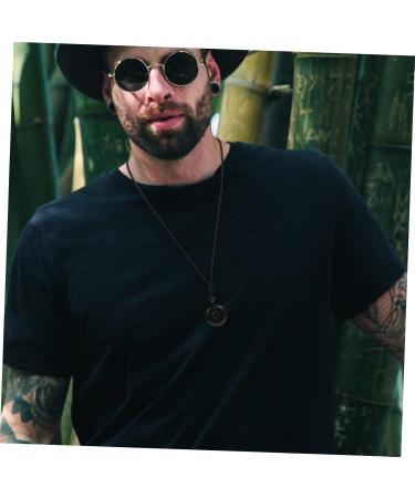 Outanaya Mens Necklace Safety Buckle Necklace Necklaces Stone Jewelry for Women Party Supply Safety Button Men and Women Black 3x3x1cm - Buy Online on GoSupps.com