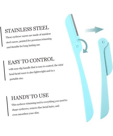 FRCOLOR 20 Pcs Folding Eyebrow Trimmer Set - Painless Facial Razors for Women | Stainless Steel Safety Shapers - Buy Online on GoSupps.com