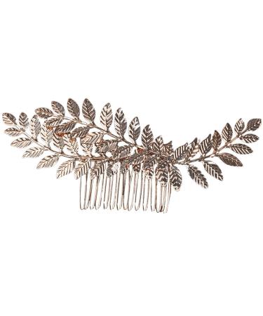 FRCOLOR Comb Bridal Headpiece Leaf Decor Wedding Hair Accessories Bride Headband Bride Hair Accessories Wedding Bridal Headband Women Hair Accessories Hair Accessories for Women Zinc Alloy
