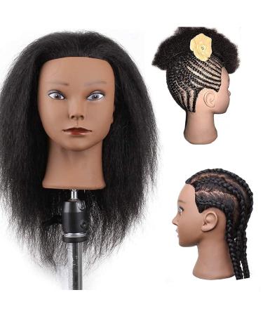 Xtrend 100% Real Hair Exercise Head for Hairdressers | Ideal for Hairstyles & Braids | Includes Table Clamp & Stand - Buy Online on GoSupps.com