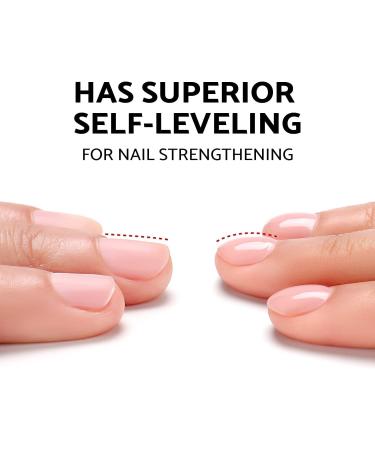 AIMEILI 5 in 1 Rubber Base Gel Sheer Color Nail Polish - Elastic UV LED Soak Off Coat & Strengthener (589) - Buy Online on GoSupps.com