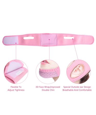 Noverlife 3PCS Facial Lifting Belt for Women - V-Line Chin Cheek Lift Up Band | Anti Wrinkle & Slimming Bandages for Double Chin Care | V Face Belts Correction Belt - Buy Online on GoSupps.com