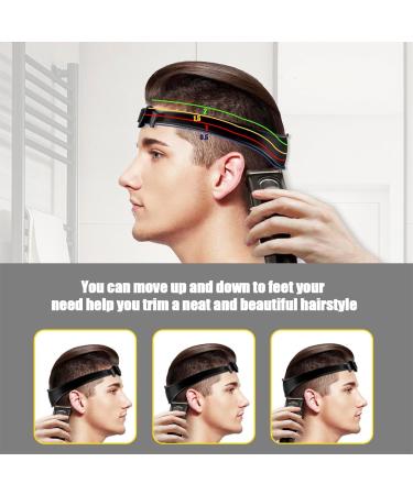 2Pcs Neckline Shaving Template and Hair Trimming Guide Curved Silicone Haircut Band for DIY Home Haircuts Fade and Taper Guide for Clippers - Buy Online on GoSupps.com