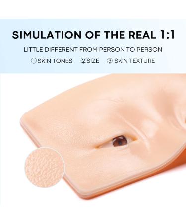 IMAKEUPNOW 3D Realistic Makeup Practice Face Board with Cleaning Brush - Ideal for Eyeshadow, Eyeliner, Eyebrow, Lash Mapping - Perfect for Makeup Artists and Self-taught Models - Buy Online on GoSupps.com