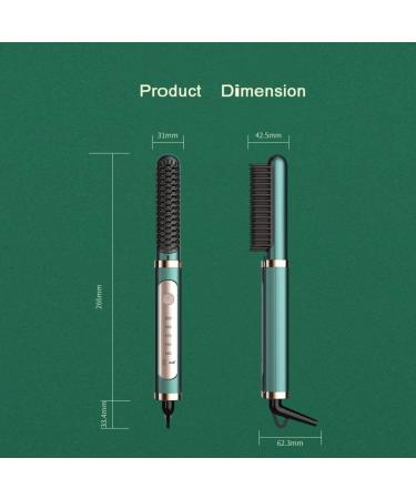 Electric Professional Hair Straightener Brush & Curling Hot Comb - Purple | International Shipping Available - Buy Online on GoSupps.com